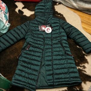 Dark Green Canada Weather gear parka Jacket